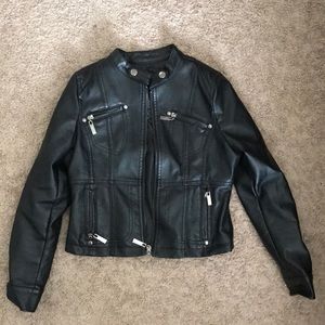 Girls faux leather jacket